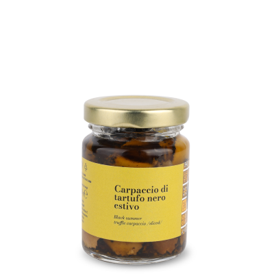 Black summer truffle carpaccio (sliced)